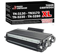 Pulpo Cartucho - Toner TN3130 / TN3170 / TN3230 / TN3280 XL (Alta Capacidad) Compatible con Brother TN-3130 / TN-3170 / TN-3230 / TN-3280 - XL - Alta Capacidad - Valido para Impresoras DCP / HL / MFC