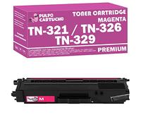 Pulpo Cartucho - Toner TN321 / TN326 / TN329 Magenta Compatible con Brother TN-321 / TN-326 / TN-329 / Ref. TN326M - Valido para Impresoras DCP L/HL L/MFC L