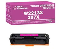 Pulpo Cartucho - Toner W2213X Magenta Compatible con HP W2213X / Ref. 207X - Valido para Impresoras Color Laserjet Pro M255dw, M255nw / MFP M282nw, M283cdw, M283fdn, M283fdw