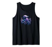 Pulpo con gafas de sol - Divertido animal del océano Camiseta sin Mangas