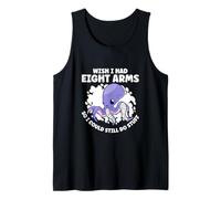Pulpo con sentido del humor sobre el problema del brazo Camiseta sin Mangas