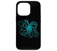 Pulpo Cool Vintage Biólogo Marino Océano Vida Marina Carcasa para iPhone 13 Pro