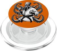 Pulpo de Karate: cinturón Negro en Las Ocho extremidades PopSockets PopGrip para MagSafe