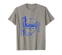 Pulpo dentro del inodoro descarga malvado peligroso mal humor divertido Camiseta