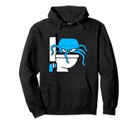 Pulpo Dentro del Inodoro Descarga Malvado Peligroso Mal Humor Divertido Sudadera con Capucha
