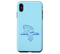 Pulpo detrás de la Pared Valla Signo Bolsa se ve cómic Enojado Divertido Carcasa para iPhone XS MAX