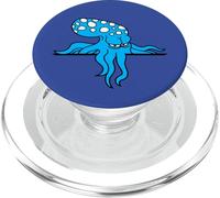 Pulpo detrás de la pared valla signo bolsa se ve cómic enojado divertido PopSockets PopGrip para MagSafe