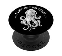 Pulpo Divertido Vamos a Conseguir Kraken Deep Sea Monster PopSockets PopGrip Adhesivo