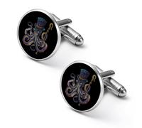 Pulpo Doctor - Gemelos divertidos para camisa, accesorios novedosos para ropa, negocios, boda, joyería para hombres y mujeres, 2.0cm, Metal, No es una piedra preciosa