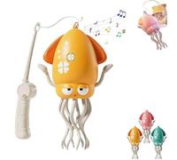 Pulpo Eléctrico Bailarín y Gateante, Pulpo Electrónico Loco Que Gatea y Baila Automáticamente, Pulpo Explorador con Tentáculos, Pulpo Mágico Que Se Balancea, Pulpo Maravilloso(Yellow)