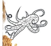 Pulpo. Escultura de Metal. Adorno de Pared, Elemento Decorativo, Cartel, Souvenir, Poster, Decoracion, Animales Marinos, Regalo para Aficionados del Mar y Océano, Exploradores, Pescadores, Marineros.
