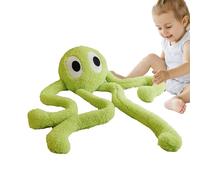 Pulpo gigante relleno animal - 100cm felpa de juguete, suave PP algodón Sea Creature Pillow, Big Cuddly Purple Green Plsh Doll, juguetes de regalo para niños | Plush de pulpo grande para niños