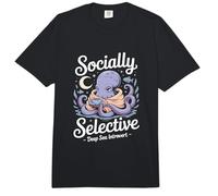 Pulpo introvertido en Aguas Profundas socialmente selectivo Comfort Colors Adult Heavyweight T-Shirt
