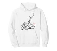 Pulpo Japonés Kanji Dotwork, Animales Marinos, Océano Sudadera con Capucha