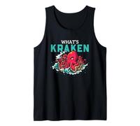 Pulpo Kraken Monstruo Mar Náutico Juego de Palabras Humor Tentáculo Arte Camiseta sin Mangas
