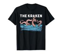 Pulpo Kraken Monstruo Marino tentáculo náutico Arte Vintage Camiseta