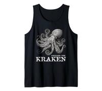 Pulpo Kraken Monstruo Mítico Océano Desata Arte Humor Camiseta sin Mangas