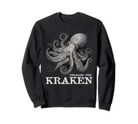 Pulpo Kraken Monstruo Mítico Océano Desata Arte Humor Sudadera
