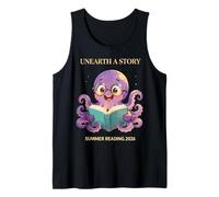 Pulpo Leyendo un Libro Programa Desenterrar una Historia Camiseta sin Mangas