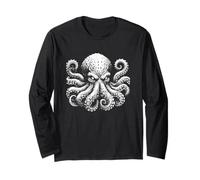 Pulpo Monstruo Marino Kraken Amante Animal Pulpo Manga Larga