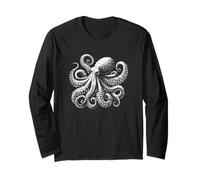 Pulpo Monstruo Marino Kraken Amante Animal Pulpo Manga Larga