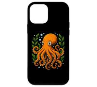Pulpo Naranja Algas Subacuáticas Diseño Océano Carcasa para iPhone 12 mini