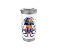 Pulpo Octopus Pulpo Calamar Mar Amor Dulce Pulpo Vaso térmico de acero inoxidable de doble pared