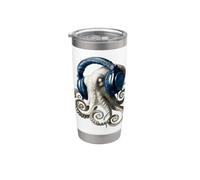 Pulpo Octopus Pulpo Calamar Mar Amor Dulce Pulpo Vaso térmico de acero inoxidable de doble pared