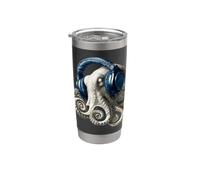 Pulpo Octopus Pulpo Calamar Mar Amor Dulce Pulpo Vaso térmico de acero inoxidable de doble pared