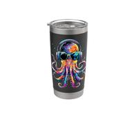 Pulpo Octopus Pulpo Calamar Mar Amor Dulce Pulpo Vaso térmico de acero inoxidable de doble pared