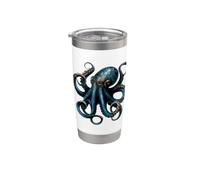 Pulpo Octopus Pulpo Calamar Mar Amor Dulce Pulpo Vaso térmico de acero inoxidable de doble pared