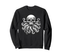 Pulpo Oscuro Monstruo Marino Kraken Cráneo Pulpo Hor Sudadera
