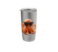 Pulpo Pequeño Pulpo Calamar Mar Amor Dulce Pulpo Vaso térmico de acero inoxidable de doble pared