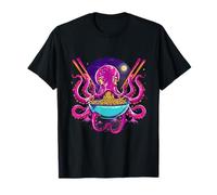 Pulpo Ramen Criatura Mar Fideos Japoneses Anime Kawaii Camiseta