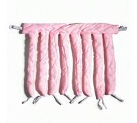 Pulpo rizador sin calor, rizador de pelo sin calor para ondas nocturnas, abrazadera suave para un estilo sin daños, 4 colores (rosa)