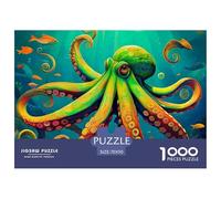 Pulpo Rompecabezas Imposible,desafío para Adultos Entretenimiento Creativo 1000 Piezas Obra De Arte De Juego De para Adultos, Regalos A Partir De 14 Años 70x50cm/1000pcs
