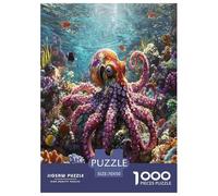 Pulpo Rompecabezas Imposible,desafío para Adultos Juego EduGatoivo 1000 Piezas Obra De Arte De Juego De para Adultos Y Niños A Partir De 12 Años 70x50cm/1000pcs