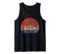 Pulpo Sea Monster Ship Attack Kraken Ocean Adventure Art Camiseta sin Mangas