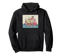 Pulpo Sea Monster Ship Attack Kraken Ocean Adventure Art Sudadera con Capucha