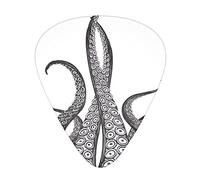 Pulpo Tentáculos Guitarra Púas Clásicas Triángulo Bajo Guitarra Acústica y Eléctrica Púas Para Guitaristas 12 Piezas