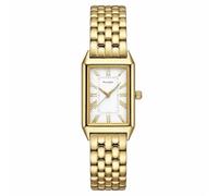 Pulppaya Relojes blancos para mujer con caja rectangular vintage, esfera romana blanca, correa de acero inoxidable, herramienta de ajuste incluida, resistente al agua