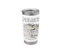 PULQUE LA BEBIDA DE DIOSES Antigua Bebida Azteca México Santo Vaso térmico de acero inoxidable de doble pared