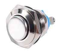 Pulsador 12V ON/OFF, Pulsador Momentaneos de Metal Impermeable para 16 mm Agujero de Montaje