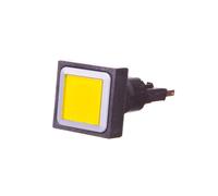 Pulsador 25x25mm amarillo sin inversión automática con RMQ Titan