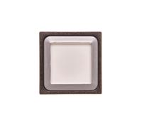 Pulsador 25x25mm blanco sin inversión automática con RMQ 087232