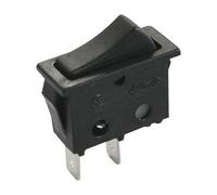 Pulsador basculante 32x14mm, 16A/250V 125ºC, Negro