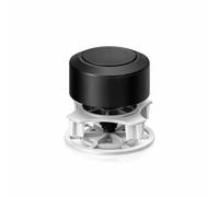 Pulsador cisterna universal descarga simple para WC, Recambio para cisternas, Pulsador de inodoro, Descarga única, Acabado Negro Mate, Diámetro de 36 mm FLUVIA (NEGRO)