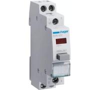 Pulsador con piloto rojo, 2NA, 16A, 250V