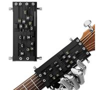 Pulsador de acordes for guitarra, entrenador y ayudante de acordes for guitarras, dispositivo de acordes fácil de usar con un solo toque, accesorios de aprendizaje de guitarra(A)
