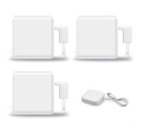 Pulsador de botón de control remoto para vida inteligente, mejora tu hogar con funciones de automatización fáciles de usar (blanco+HUB)